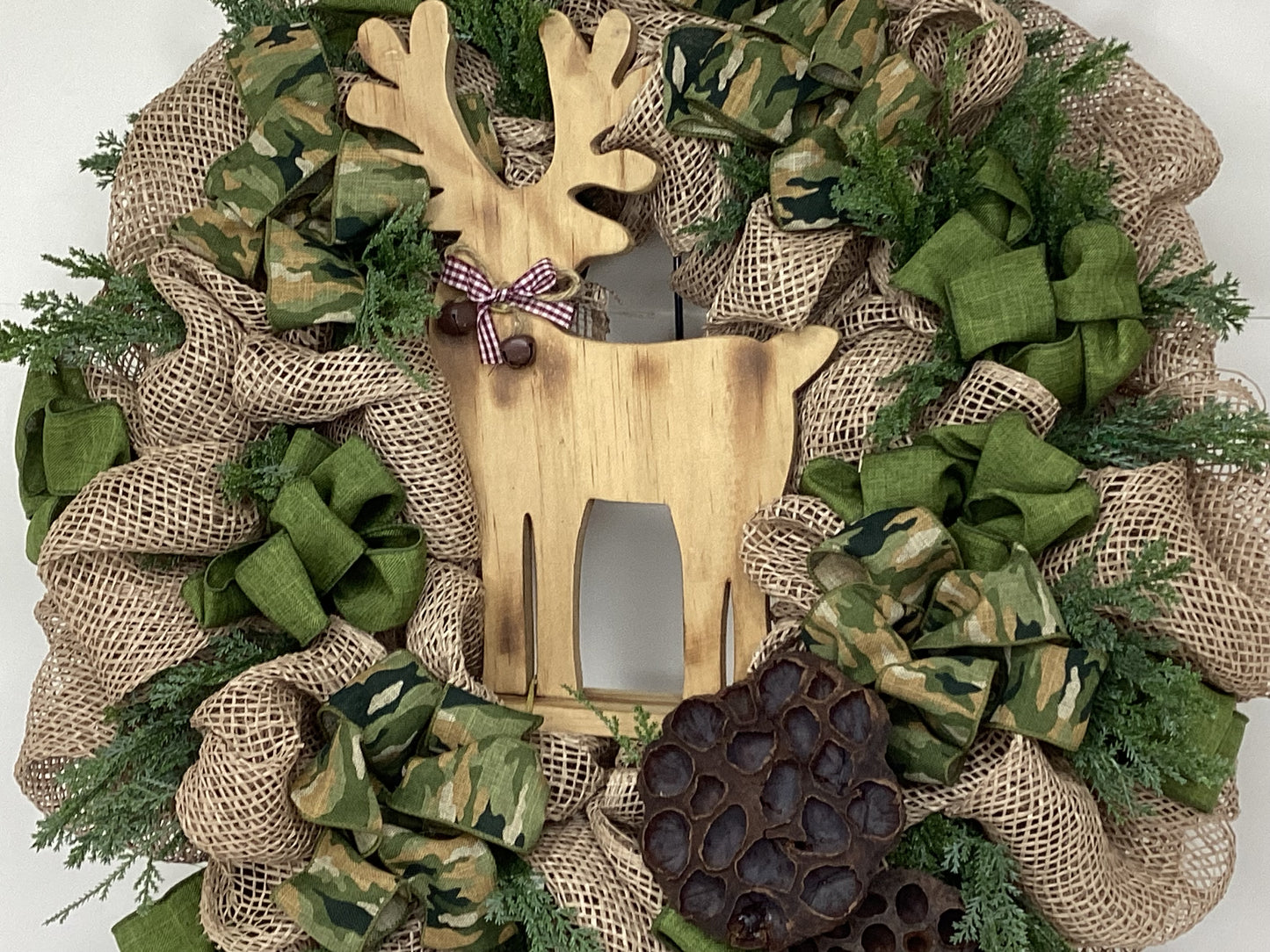 Rustic Reindeer Wreath