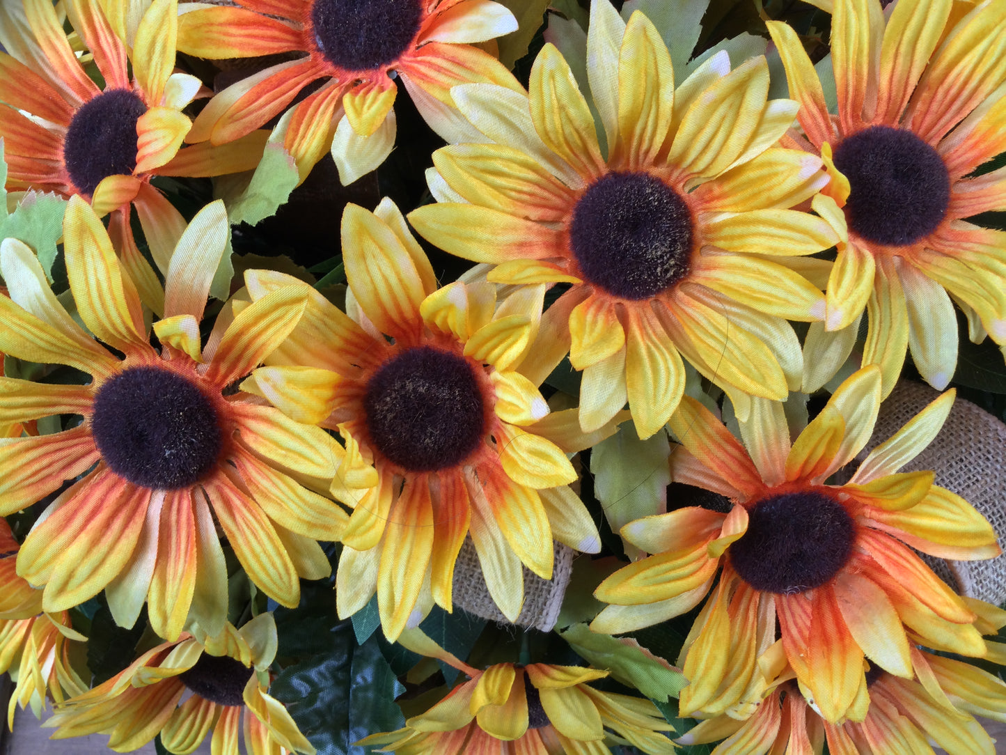 Sunflower Cemetery Flower Saddle