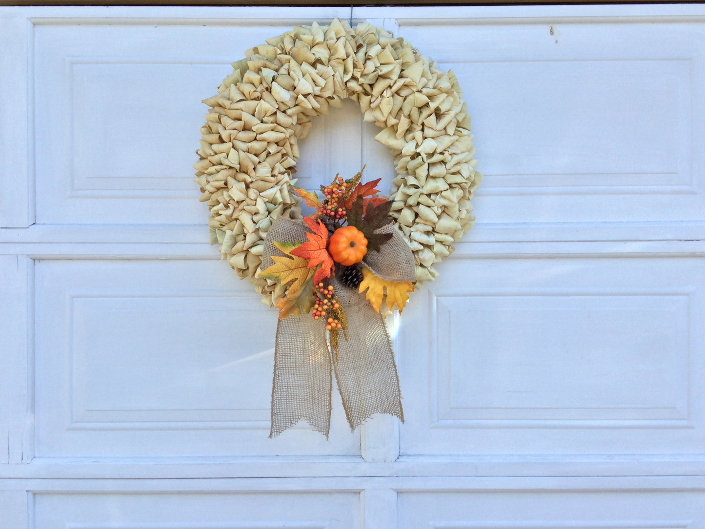 Fall Wreath, Corn Husk Wreath
