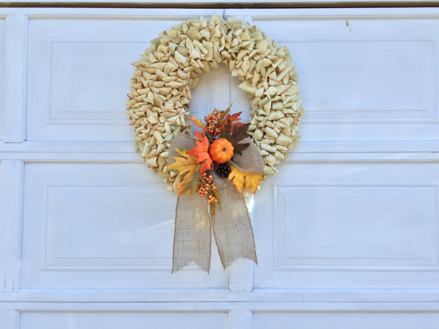 Fall Wreath, Corn Husk Wreath