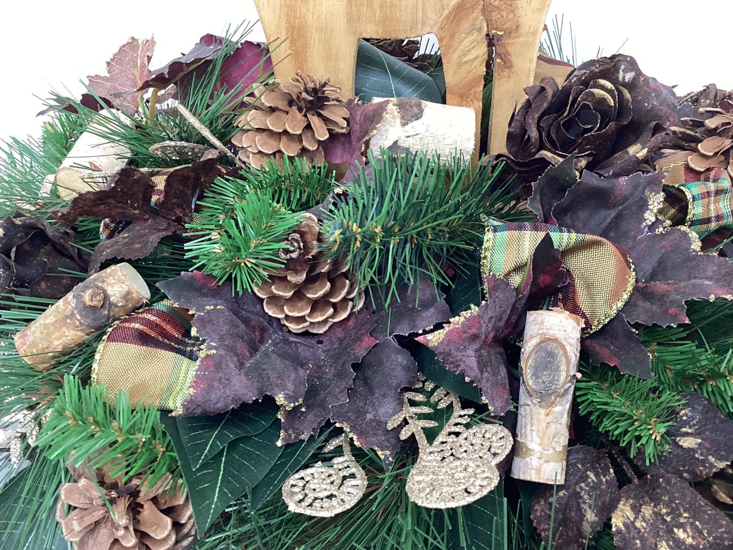 Artificial Christmas Reindeer Floral Arrangement