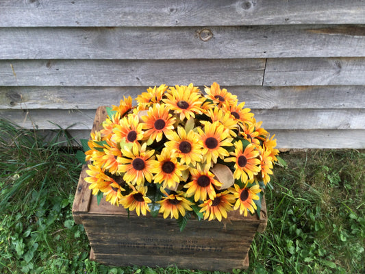 Sunflower Cemetery Flower Saddle